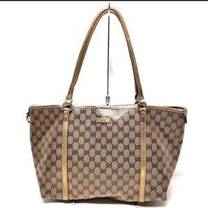 Authentic Gucci tote coated canvas